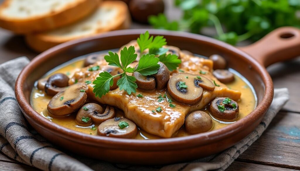 découvrez une recette facile de chapon en morceaux à la crème et aux champignons, parfaite pour un repas savoureux et réconfortant.