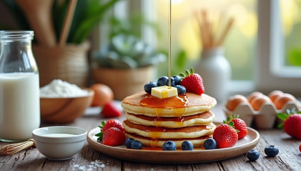 découvrez une recette facile et rapide de pancakes sans lait, idéale pour tous les goûts et toutes les occasions. profitez d'un délicieux petit-déjeuner sain et gourmand !
