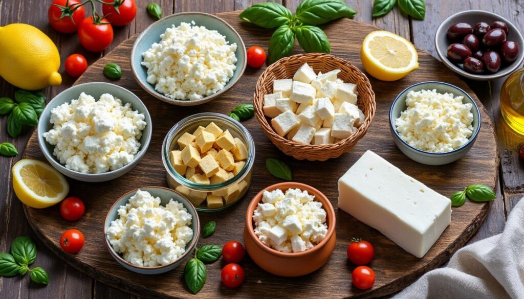 découvrez 7 alternatives simples et savoureuses pour remplacer la feta dans vos recettes, que vous cherchiez une option végétale ou un autre type de fromage.