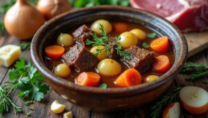 découvrez la recette traditionnelle du navarin d'agneau grand-mère, un plat savoureux et réconfortant qui ravira vos papilles et fera honneur à la cuisine familiale française.