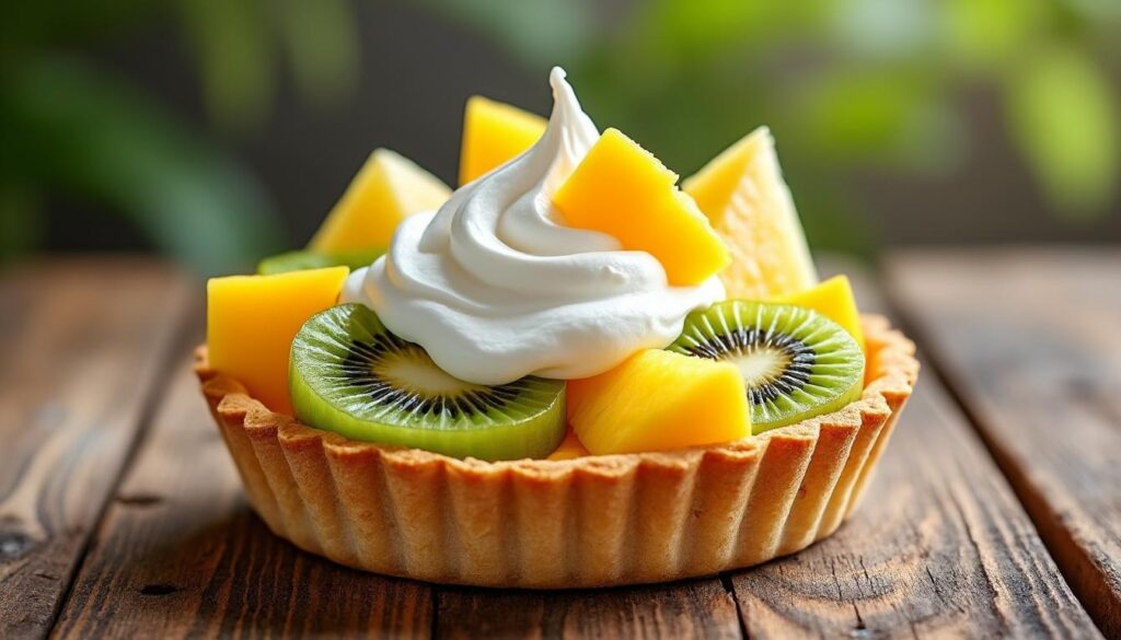 découvrez notre recette facile et rapide de tartelette nuage aux fruits exotiques, parfaite pour un dessert léger et gourmand qui ravira vos papilles.