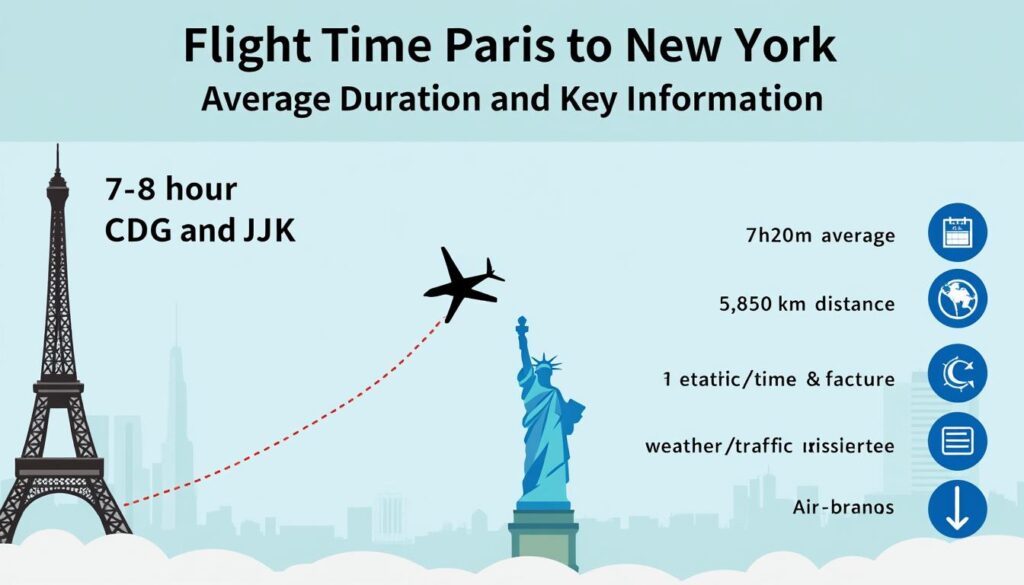 découvrez la durée moyenne du vol entre paris et new york ainsi que des informations essentielles pour bien préparer votre voyage transatlantique.