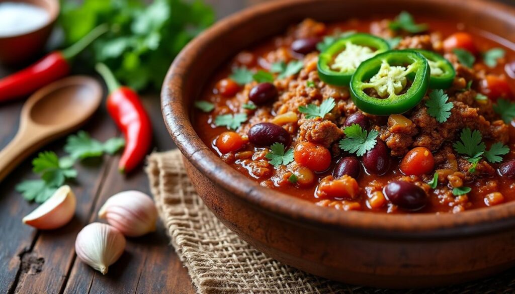 découvrez notre recette authentique de chili con carne traditionnel mexicain, un guide complet pour préparer ce plat savoureux et épicé chez vous.