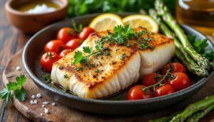 découvrez une recette facile et rapide de rôti de cabillaud au four, idéale pour un repas savoureux et léger en toute simplicité.