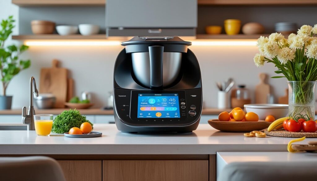 découvrez le thermomix tm7, un robot multifonction connecté alliant puissance et innovation pour simplifier toutes vos recettes en un seul appareil.