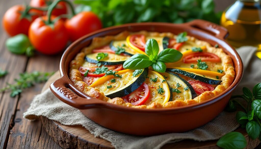 découvrez notre recette facile et savoureuse du tian de légumes à l'italienne, un plat coloré et gourmand qui ravira vos papilles.