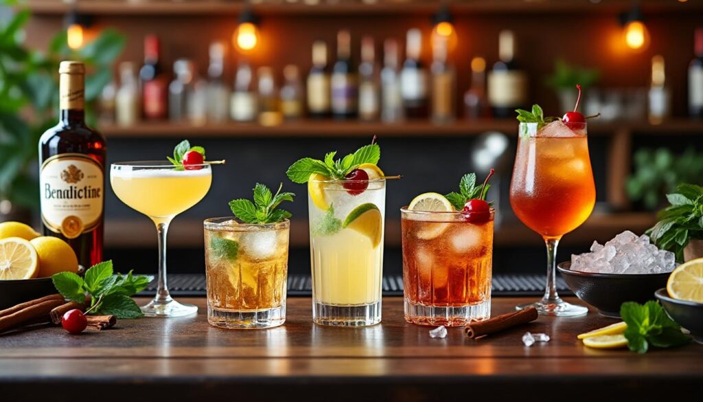 découvrez des recettes faciles et des idées originales pour préparer des cocktails à base de bénédictine, pour impressionner vos invités avec des saveurs uniques.