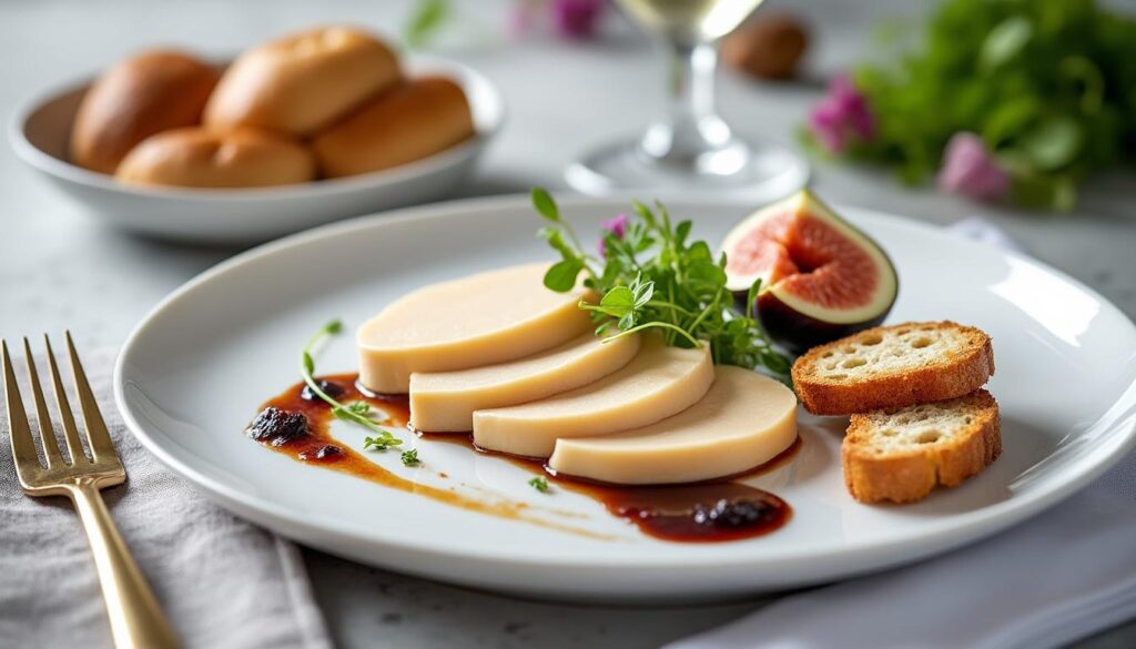 découvrez des idées simples et élégantes pour présenter votre foie gras en entrée, en sublimant votre assiette avec raffinement et créativité.