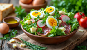 découvrez la salade pascale, une recette traditionnelle avec tous les ingrédients essentiels pour un plat savoureux et authentique.