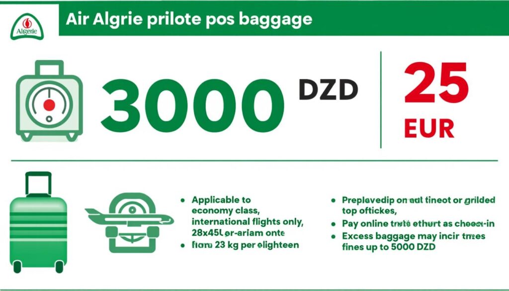 découvrez les tarifs et conditions pour un bagage supplémentaire de 23 kg chez air algérie, afin de préparer au mieux votre voyage sans surprise sur les frais de bagages.