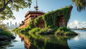 découvrez la forêt flottante unique en australie : l'épave végétalisée de sydney, un phénomène naturel fascinant mêlant histoire et biodiversité.