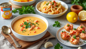 découvrez des recettes faciles et rapides à base de bisque de homard en boîte, idéales pour un repas savoureux et gourmet en un rien de temps.