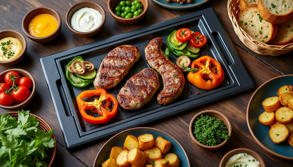 découvrez des idées simples et savoureuses pour accompagner votre pierrade et sublimer vos repas conviviaux.
