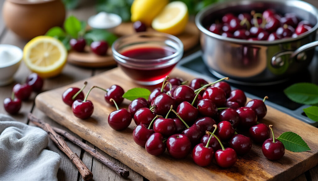 découvrez comment préparer facilement et rapidement des cerises amarena maison avec cette recette simple, parfaite pour agrémenter vos desserts et pâtisseries.