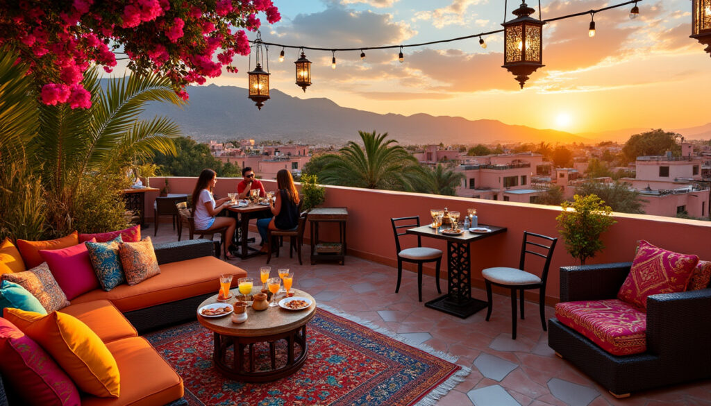 découvrez les meilleures terrasses rooftop à marrakech pour profiter d'un verre avec une vue exceptionnelle sur la ville et ses paysages.