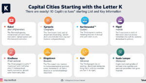 découvrez la liste complète des capitales commençant par la lettre k, accompagnée d'informations clés pour enrichir vos connaissances géographiques.
