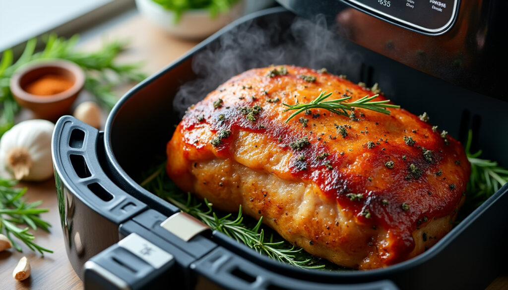 découvrez une recette facile de rôti de porc à l'air fryer pour une cuisson parfaite, rapide et savoureuse à chaque fois.
