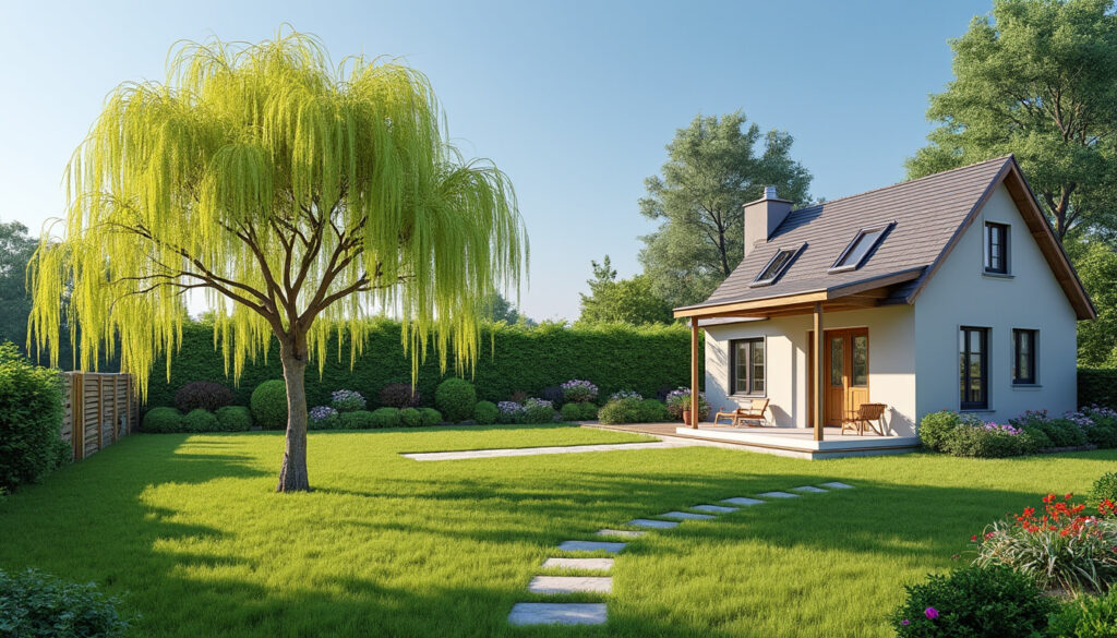 découvrez la distance idéale à respecter pour planter un saule crevette près de votre maison et assurer une croissance saine sans risque pour votre habitation.