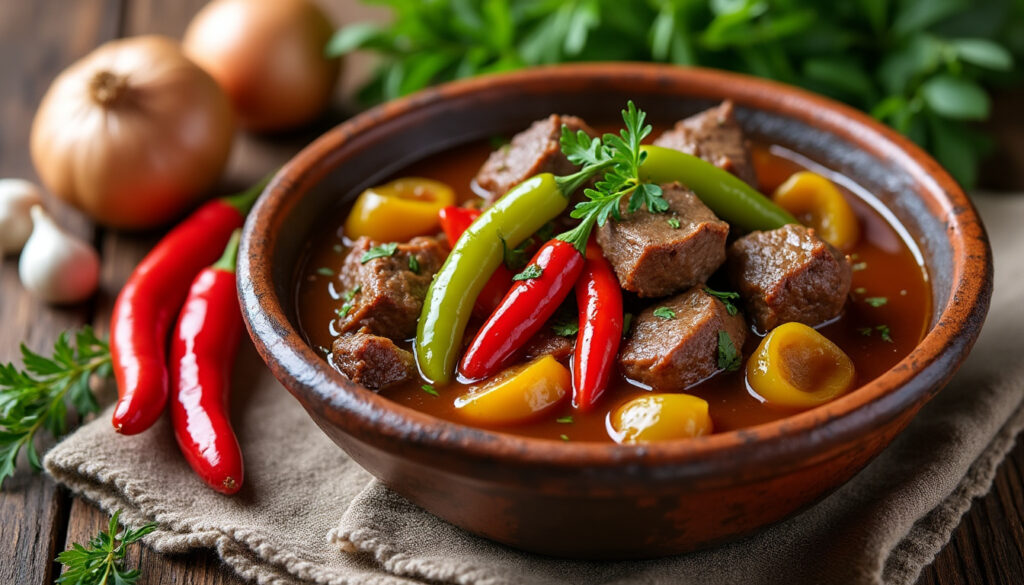 découvrez la recette traditionnelle basque de l'axoa de veau, un plat savoureux relevé au piment d’espelette, parfait pour un repas authentique et épicé.