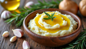 découvrez une recette simple et savoureuse d’écrasé de pommes de terre à l’huile d’olive, idéale pour un repas rapide et gourmand.
